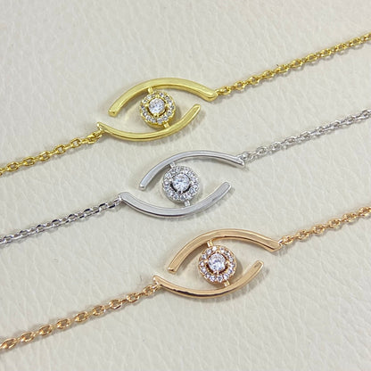 [Stars Jewelry]Lucky Eye Pave-Set Diamond Bracelet