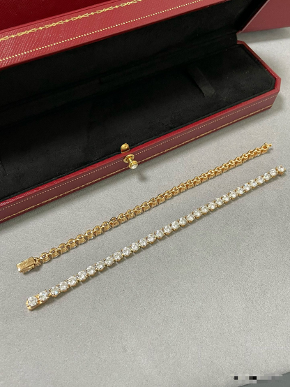 [Stars Jewelry jewelrys]TENNIS BRACELET WITH FULL DIAMOND SETTING