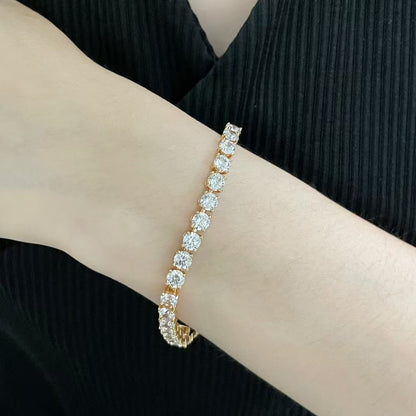 [Stars Jewelry jewelrys]TENNIS BRACELET WITH FULL DIAMOND SETTING