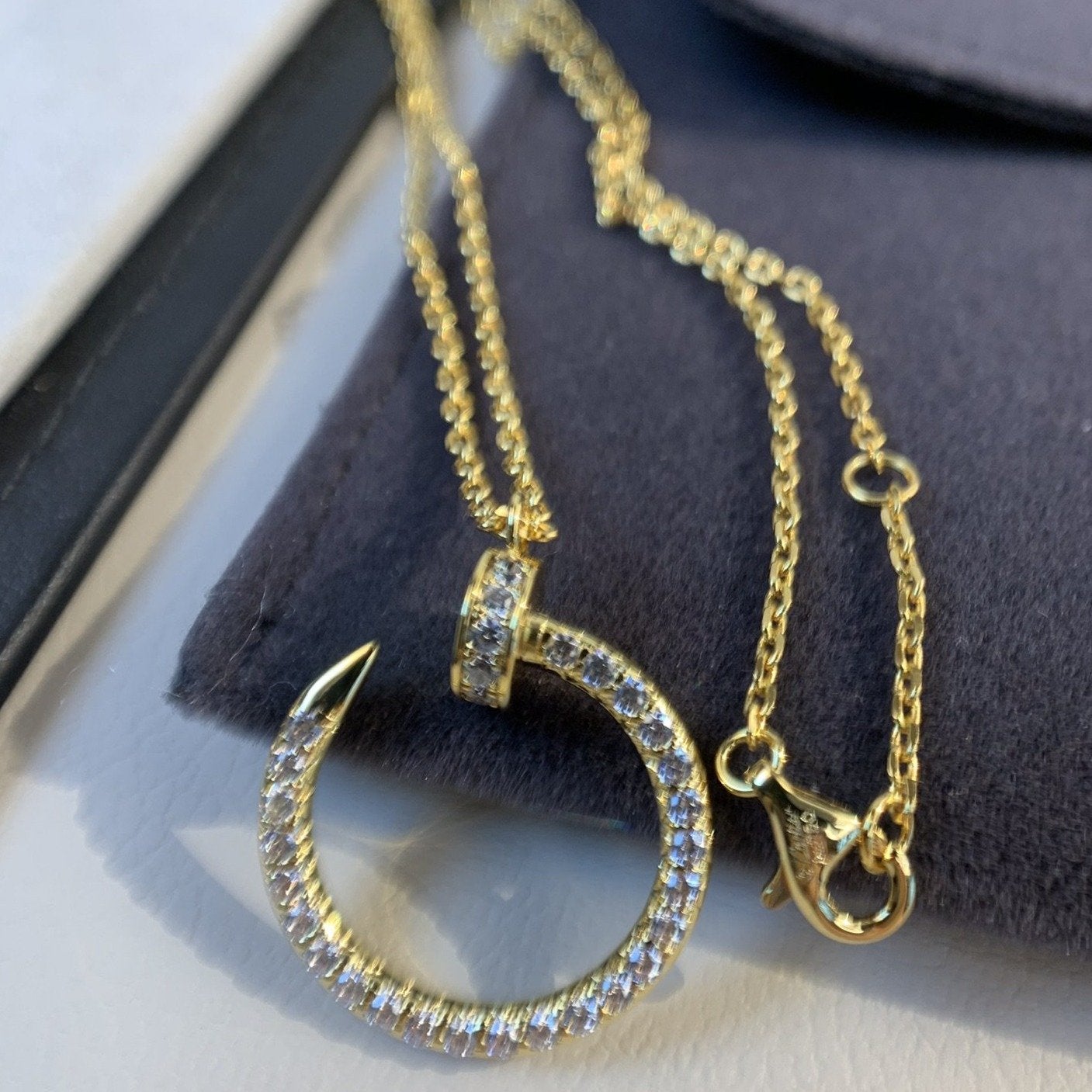 [Stars Jewelry]JUSTE NECKLACE GOLD DIAMONDS
