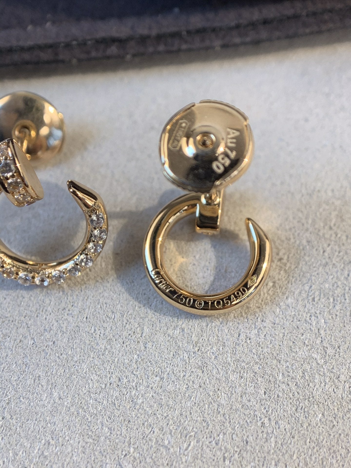 [Stars Jewelry]JUSTE EARRINGS GOLD DIAMONDS