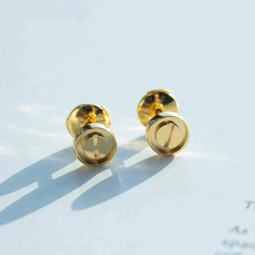 [Stars Jewelry]LOVE EARRINGS GOLD 10MM