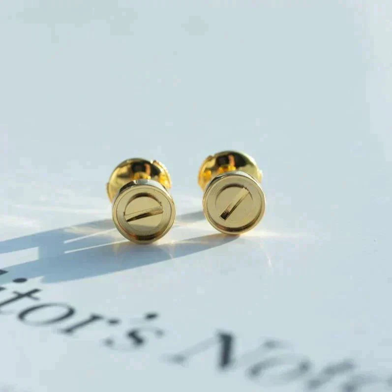 [Stars Jewelry]LOVE EARRINGS GOLD 10MM