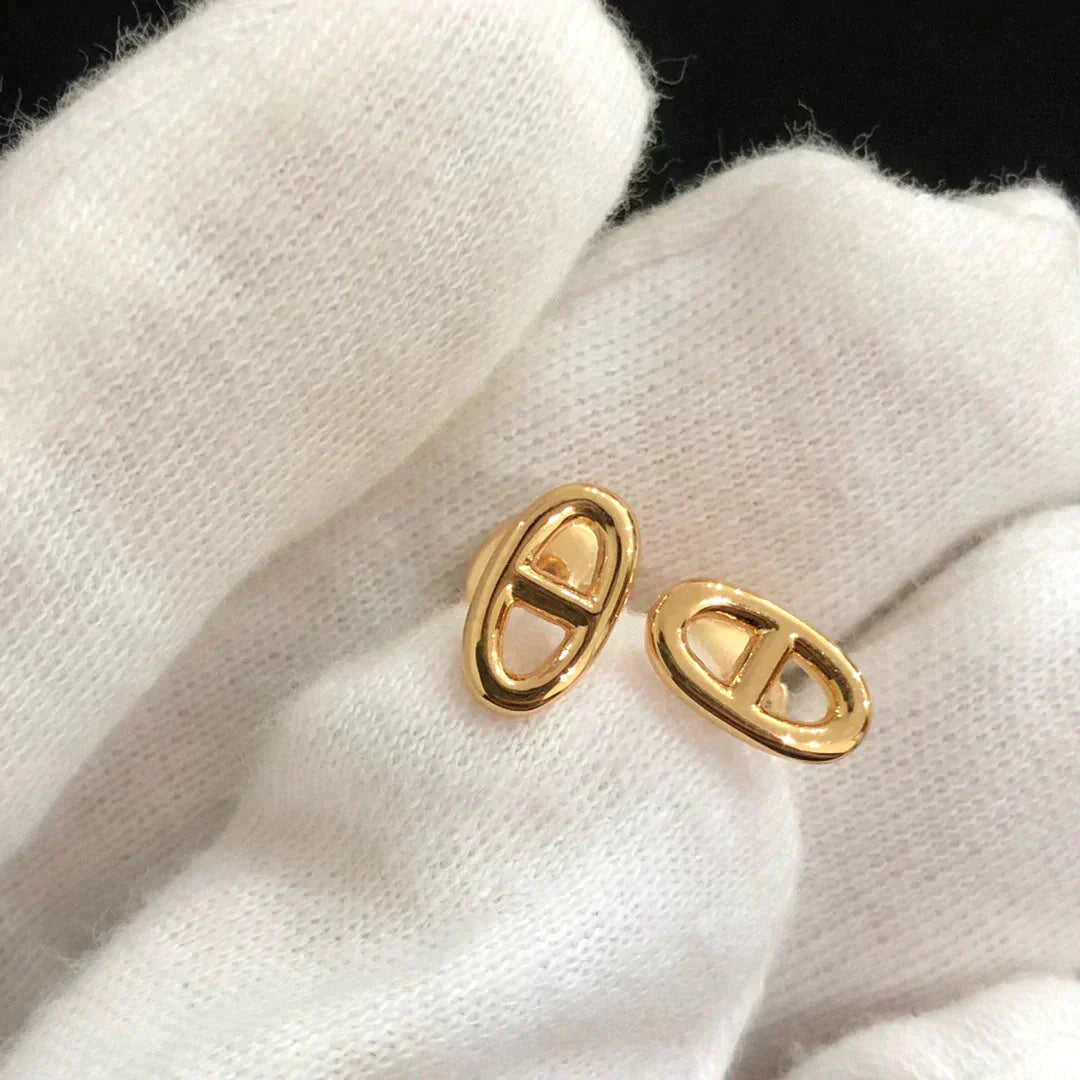 [Stars Jewelry]CHAINE SMALL EARRINGS GOLD AND SILVER