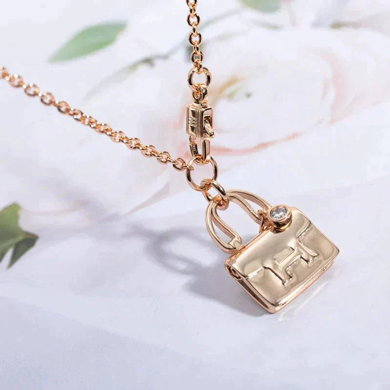 [Stars Jewelry]AMULETTE PEDANT ROSE GOLD NECKLACE