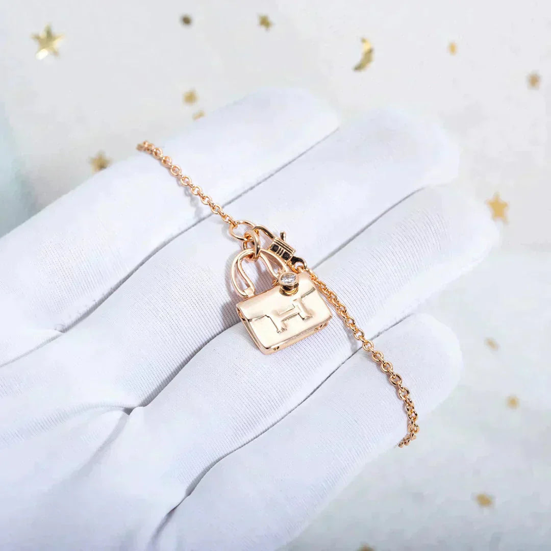 [Stars Jewelry]AMULETTE PEDANT ROSE GOLD NECKLACE