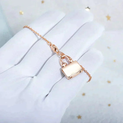 [Stars Jewelry]AMULETTE PEDANT ROSE GOLD NECKLACE