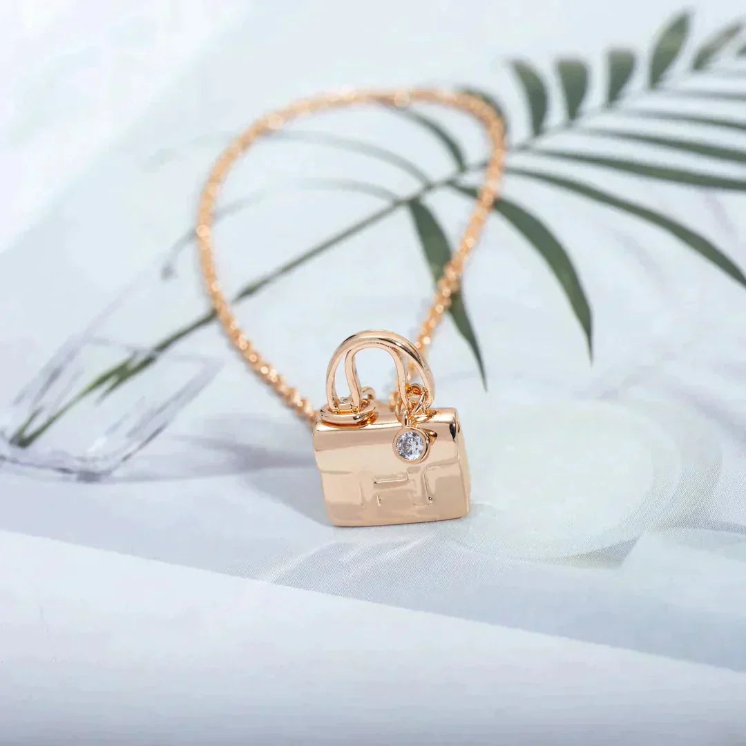 [Stars Jewelry]AMULETTE PEDANT ROSE GOLD NECKLACE