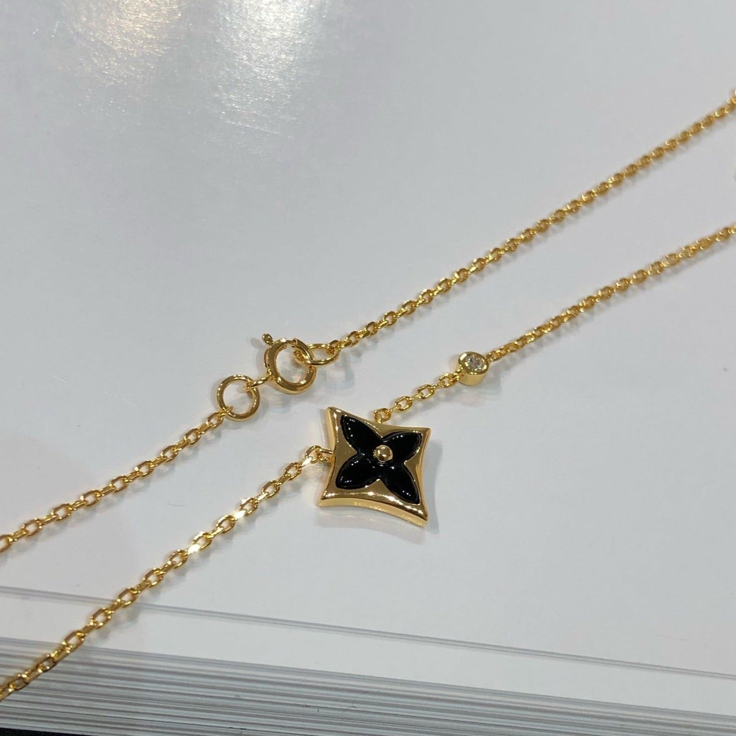 [Stars Jewelry]STAR BLACK MOP NECKLACE