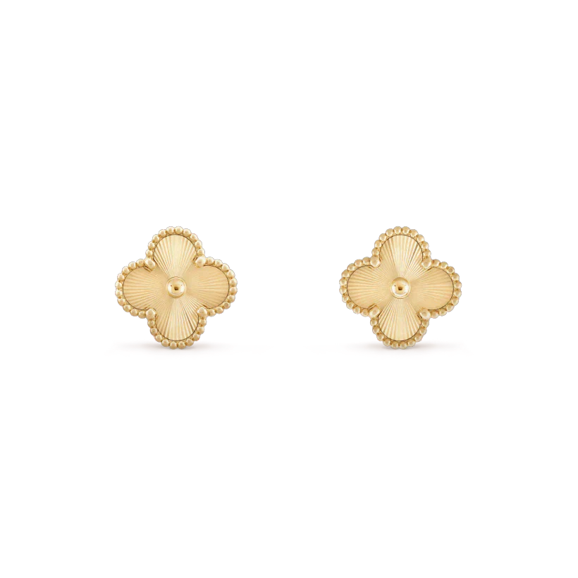 [Stars Jewelry]CLOVER MINI 9.5MM LASER EARRINGS