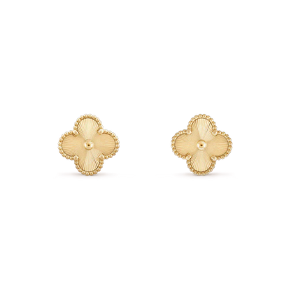 [Stars Jewelry]CLOVER MINI 9.5MM LASER EARRINGS