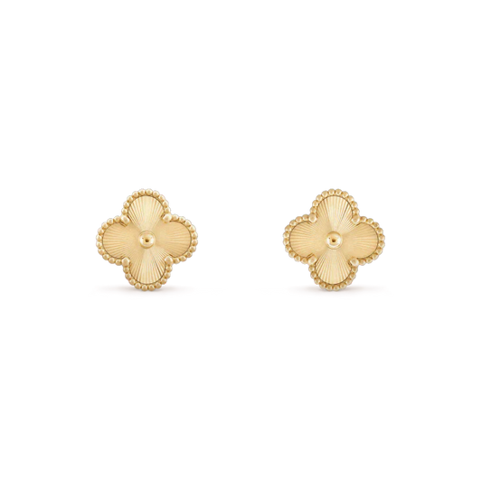 [Stars Jewelry]CLOVER MINI 9.5MM LASER EARRINGS