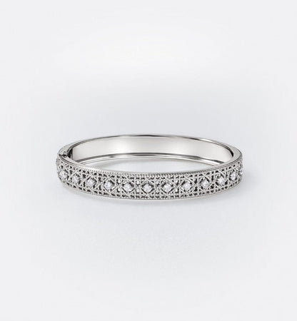 [Stars Jewelry]2026 WOVEN-PATTERN BRACELET SET WITH FULL DIAMOND INLAY THREE-COLORS