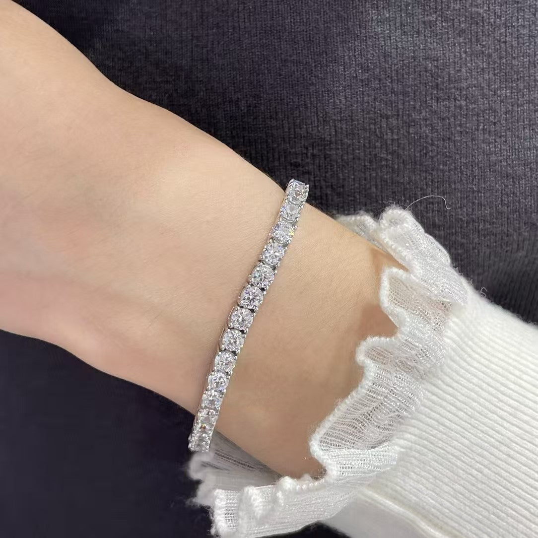 [Stars Jewelry jewelrys]TENNIS BRACELET WITH FULL DIAMOND SETTING