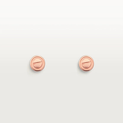 [Stars Jewelry]LOVE EARRINGS PINK GOLD 10MM
