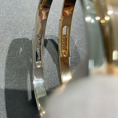 [Stars Jewelry]Move Noa Rose Gold Pavé Diamond Bangle Bracelet