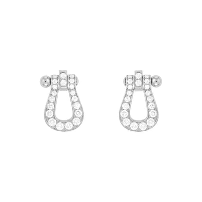 [Stars Jewelry]FORCE 10 FULL DIAMOND STUD EARRINGS MINI MODEL