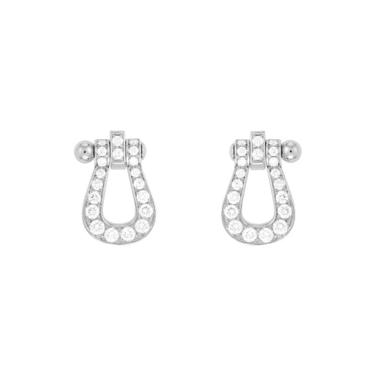 [Stars Jewelry]FORCE 10 FULL DIAMOND STUD EARRINGS MINI MODEL