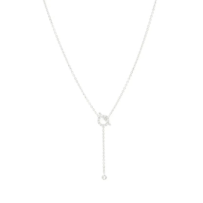 [Stars Jewelry]FINESSE SILVER DIAMOND NECKLACE