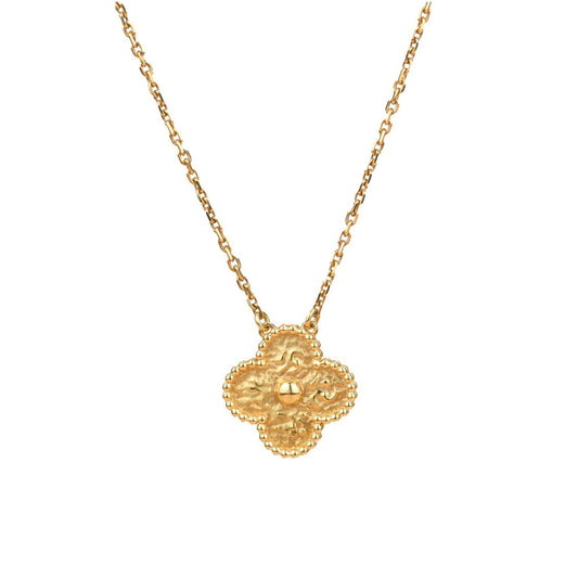 [Stars Jewelry]CLOVER 15MM  BRONZING NECKLACE