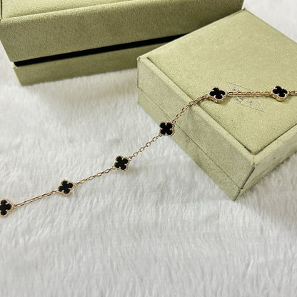 [Stars Jewelry]CLOVER 6 MOTIF  ONYXS BRACELET