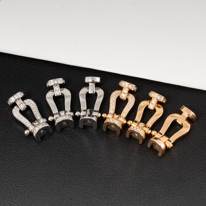 [Stars Jewelry]FORCE LARGE HORSESHOE FULL DIAMOND BRACELET ROSE GOLD