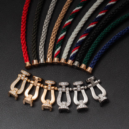 [Stars Jewelry]FORCE LARGE HORSESHOE FULL DIAMOND BRACELET SILVER