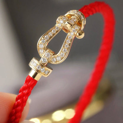 [Stars Jewelry]FORCE LARGE HORSESHOE FULL DIAMOND BRACELET ROSE GOLD