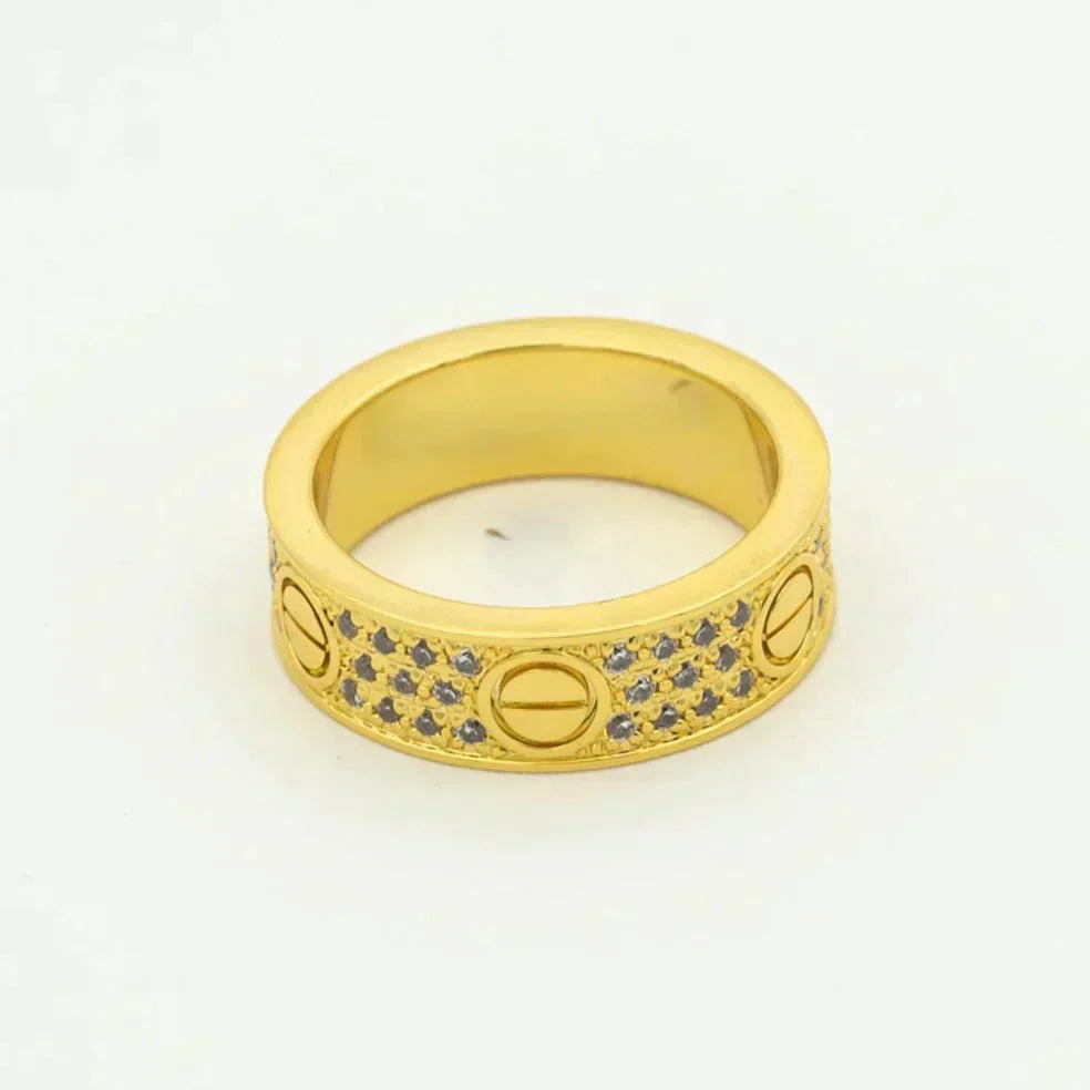 [Stars Jewelry]LOVE RING 5.5MM DIAMONDS PAVED