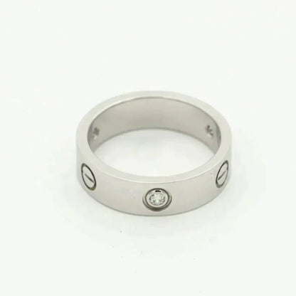 [Stars Jewelry]LOVE RING 5.5MM 3 DIAMONDS SILVER