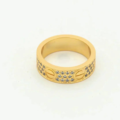 [Stars Jewelry]LOVE RING 5.5MM DIAMONDS PAVED