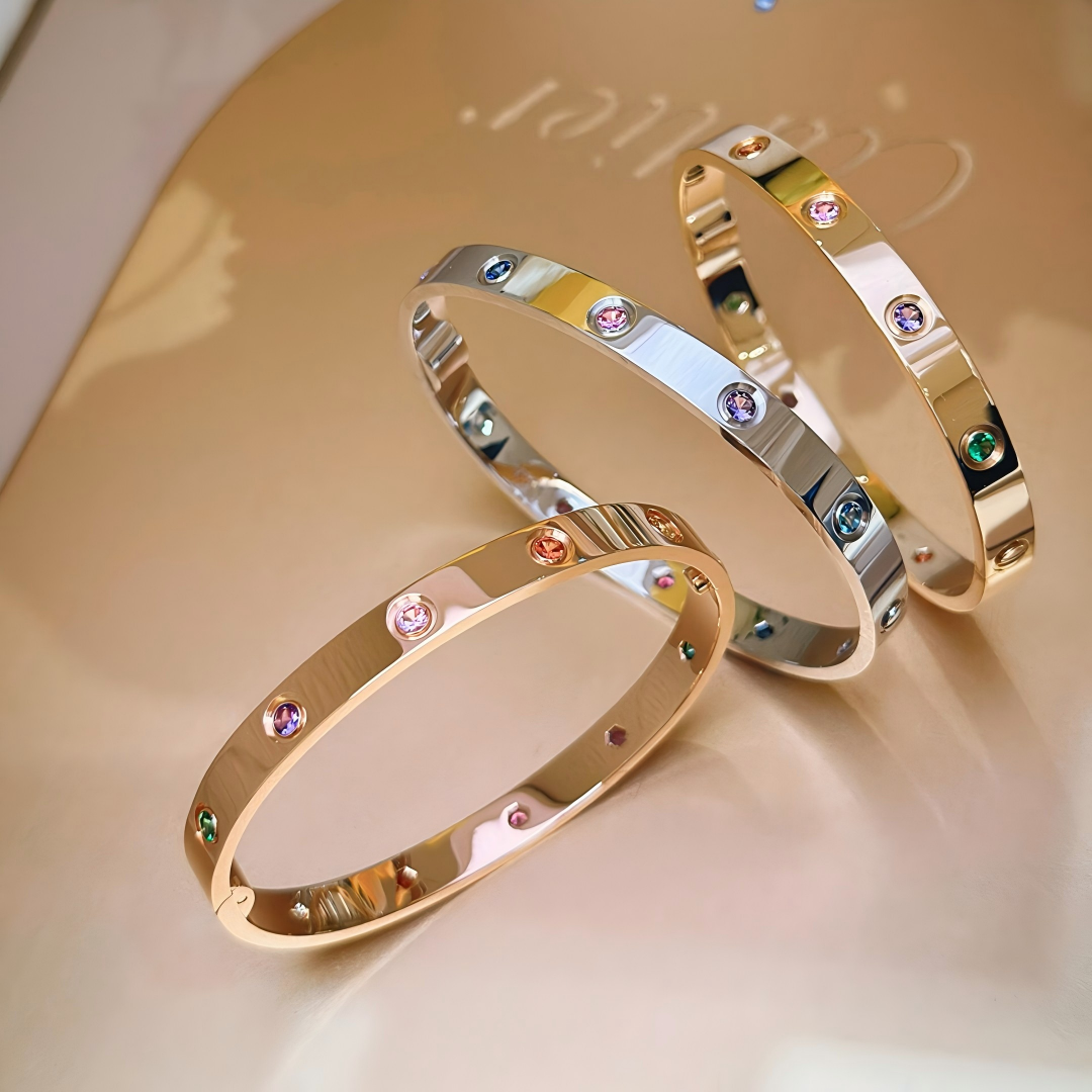 [Stars Jewelry]2026 RAINBOW LOVE BRACELET 6.1MM  10 DIAMONDS