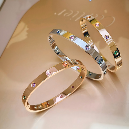 [Stars Jewelry]2026 RAINBOW LOVE BRACELET 6.1MM  10 DIAMONDS