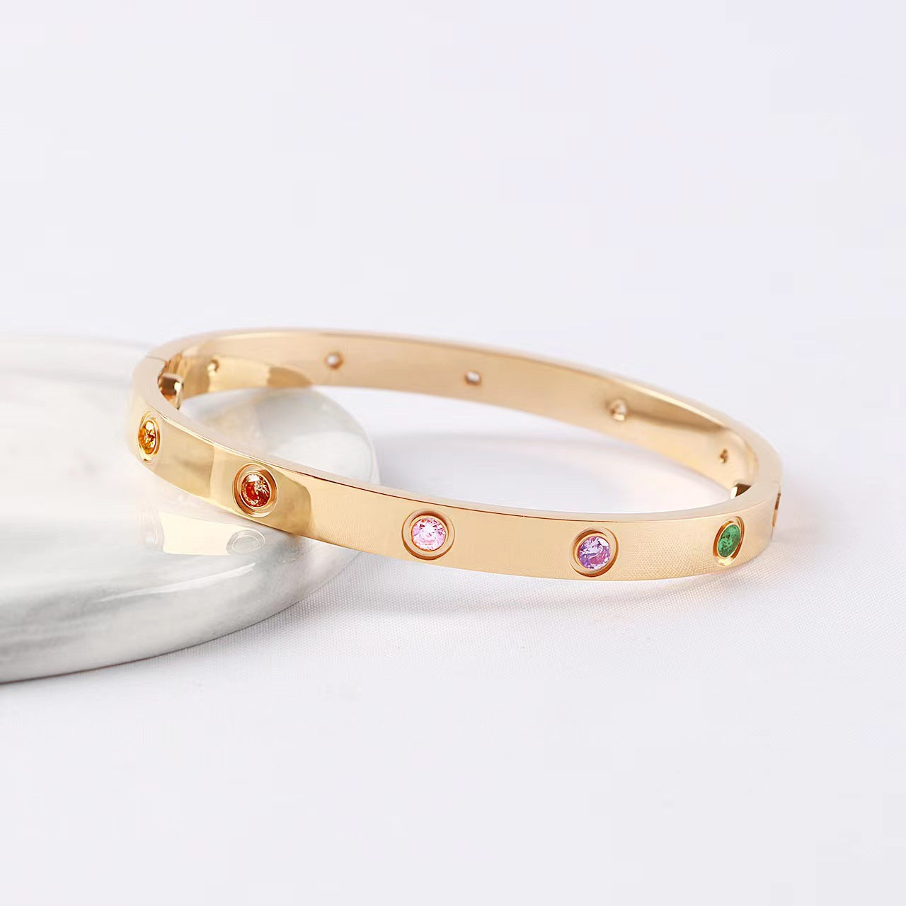 [Stars Jewelry]2026 RAINBOW LOVE BRACELET 6.1MM  10 DIAMONDS