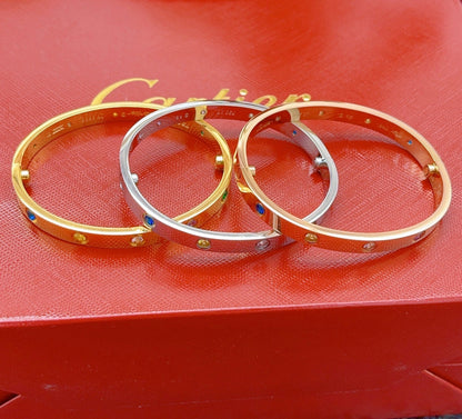 [Stars Jewelry]2026 RAINBOW LOVE BRACELET 6.1MM  10 DIAMONDS