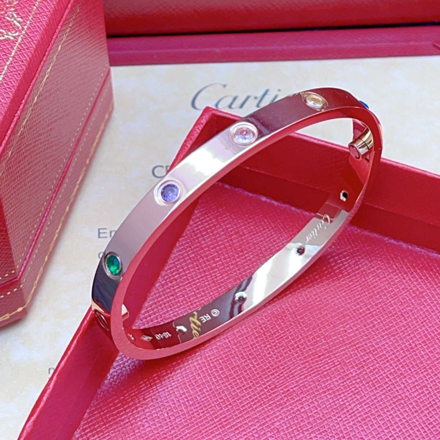 [Stars Jewelry]2026 RAINBOW LOVE BRACELET 6.1MM  10 DIAMONDS