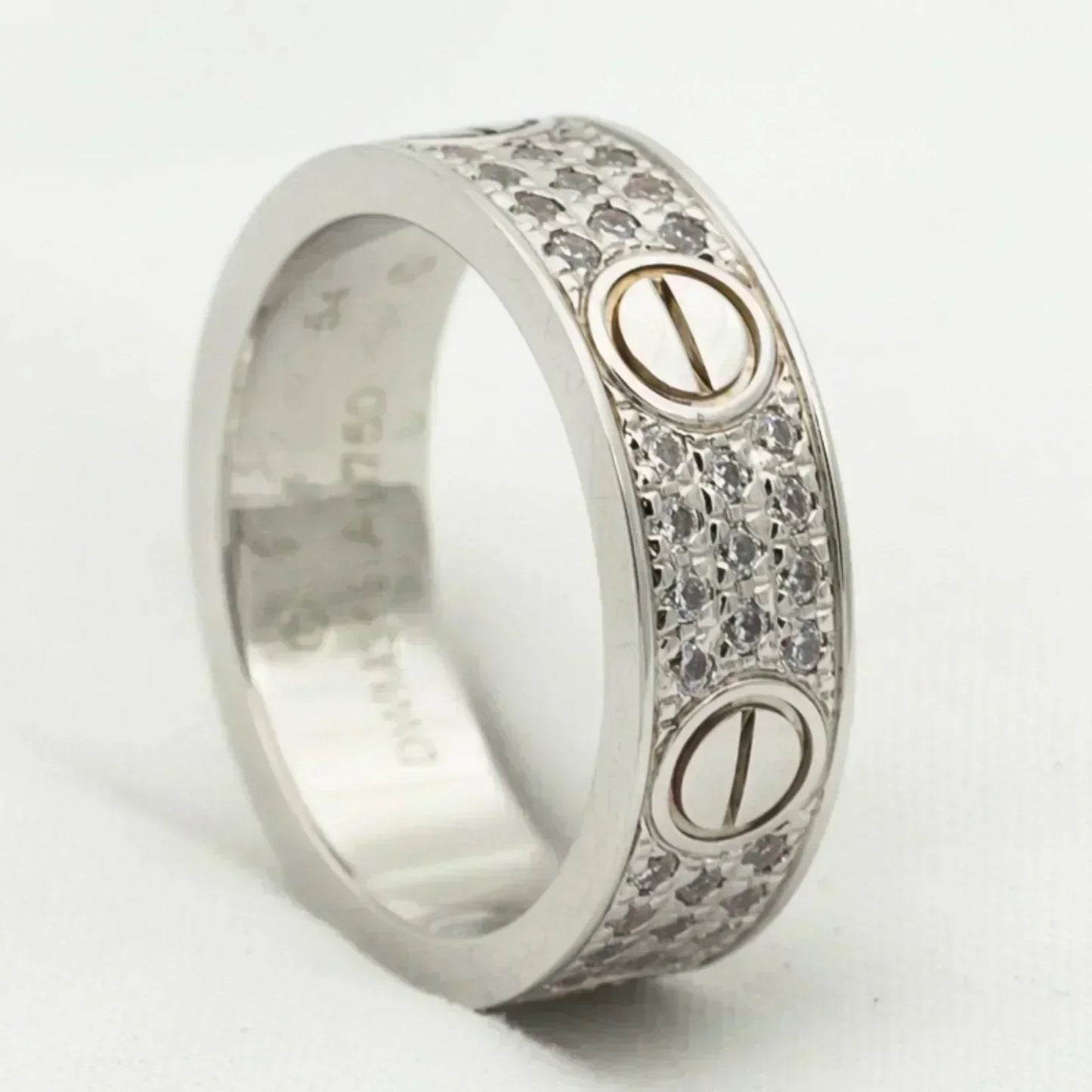 [Stars Jewelry]LOVE RING 5.5MM DIAMONDS PAVED