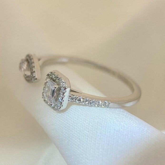 [Stars Jewelry]MY TWIN TOI & MOI SILVER DIAMOND RING