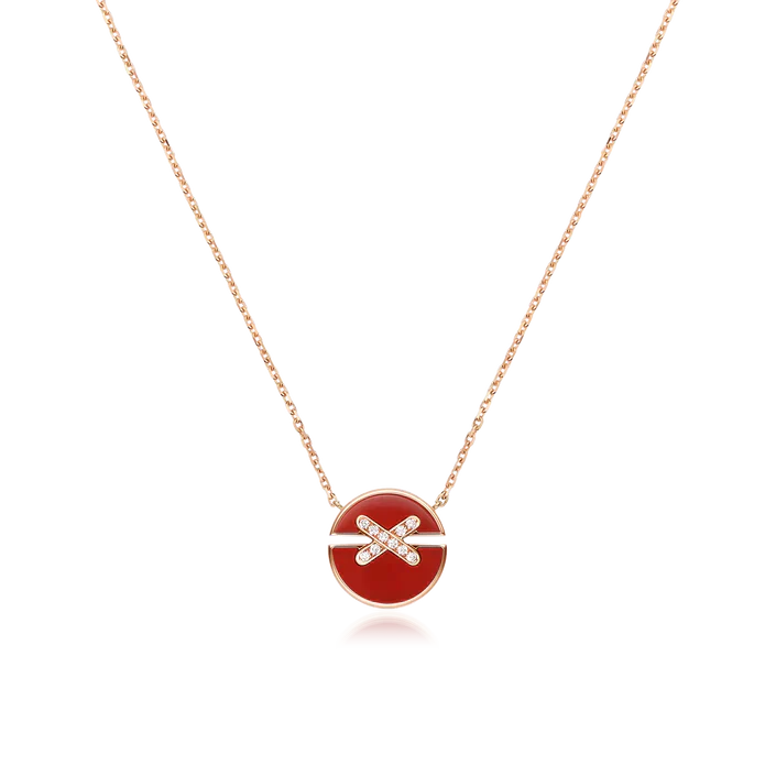 [Stars Jewelry]JEUX DE ROSE GOLD DIAMOND NECKLACE