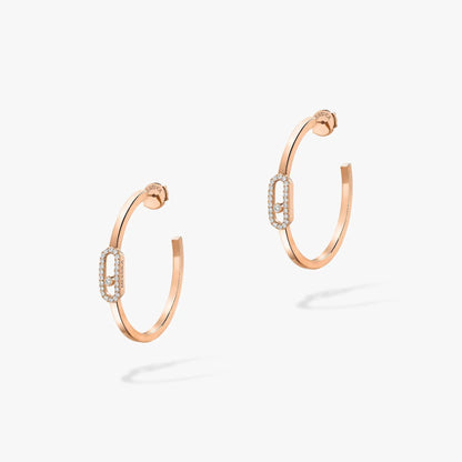 [Stars Jewelry]CREOLES MOVE UNO PM DIAMOND EARRINGS