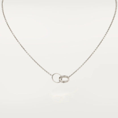 [Stars Jewelry]LOVE NECKLACE PINK GOLD AND SILVER