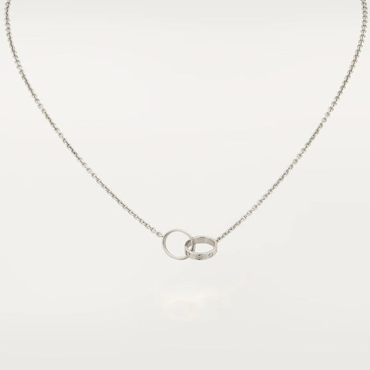 [Stars Jewelry]LOVE NECKLACE PINK GOLD AND SILVER