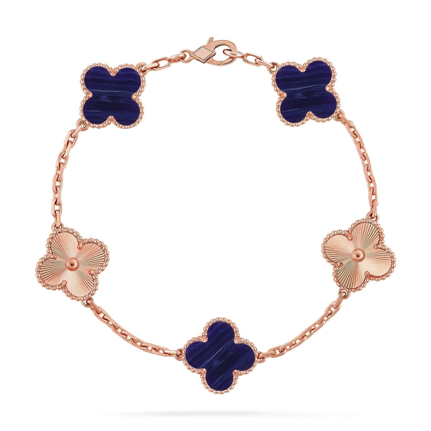 [Stars Jewelry]CLOVER 5 MOTIF PURPLE STRIPES BRACELET COLLECTION