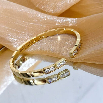 [Stars Jewelry jewelrys]LOVE DIAMOND OPEN  BRACELET