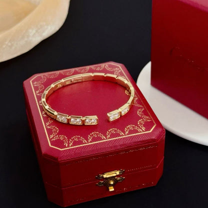 [Stars Jewelry jewelrys]LOVE DIAMOND OPEN  BRACELET