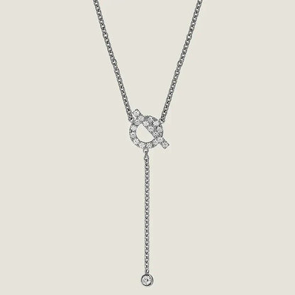 [Stars Jewelry]FINESSE SILVER DIAMOND NECKLACE