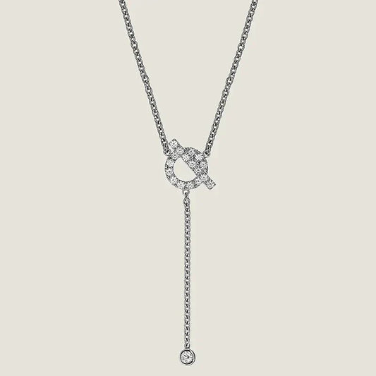 [Stars Jewelry]FINESSE SILVER DIAMOND NECKLACE