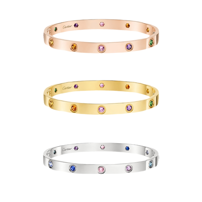 [Stars Jewelry]2026 RAINBOW LOVE BRACELET 6.1MM  10 DIAMONDS