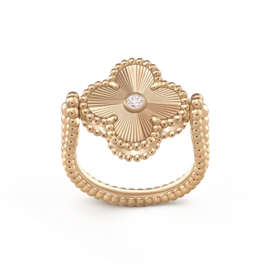 [Stars Jewelry]CLOVER RIVERSIBLE ROSE GOLD RING