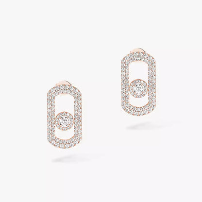 [Stars Jewelry]So Move Pave_-Set Diamond Earrings in Silver